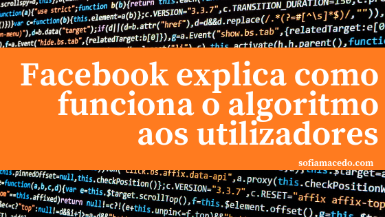 Explicado o algoritmo do Facebook